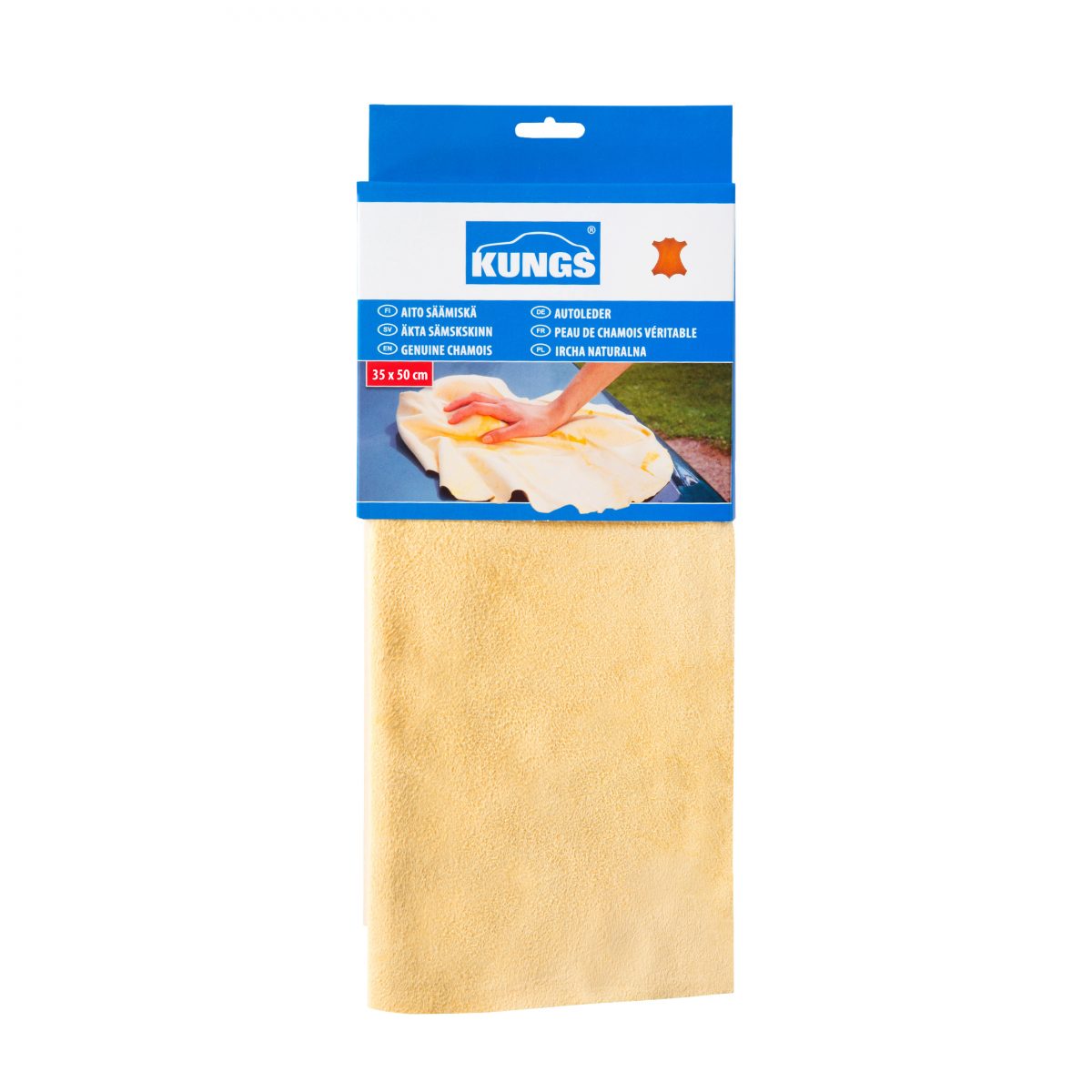 Kungs car leather cloth (35x50 cm)