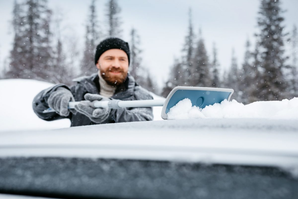 Kungs snöraka med teleskopskaft (67-103 cm)