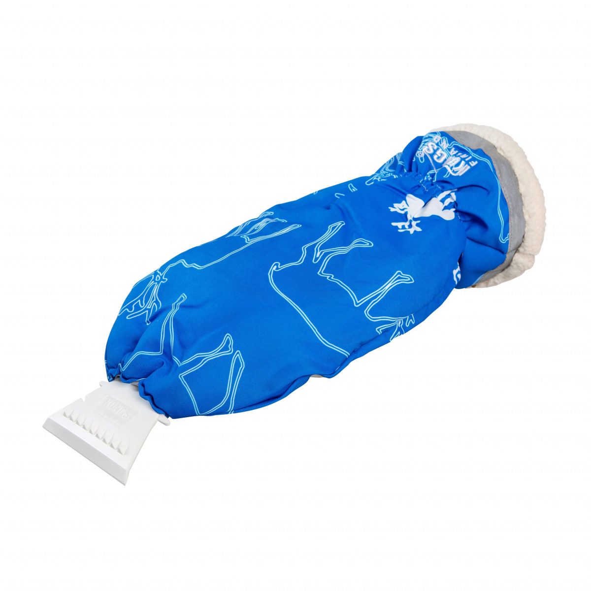 Hama Eiskratzer Handschuh (Flauschiges Innenfutter, Umschließender  Gummizug, Mit Eisbrecherkante)